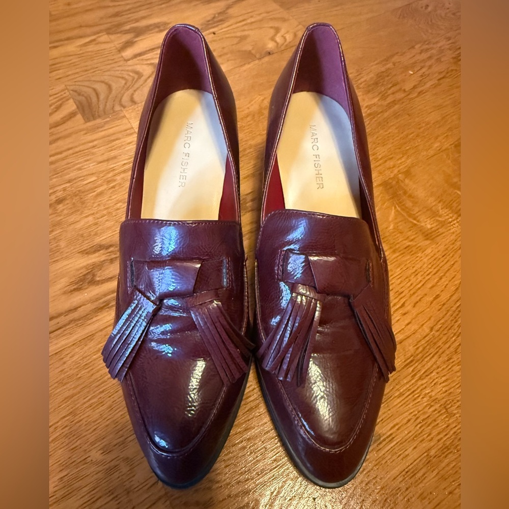 Marc Fisher Women's Deep Burgundy Tassel Loafers